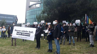 İTÜ'lü öğrencilerden Boğaziçili arkadaşlarıyla dayanışma eylemi: Kayyum rektörler değil, seçim istiyoruz