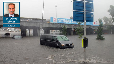 İstanbul'u sel aldı