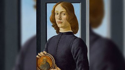 Botticelli’nin 'Madalyon Tutan Genç Adam'ı 92 milyon dolara satıldı