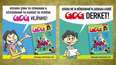 İlk Kürtçe çizgi roman çocuk dergisi 'GOG' yayın hayatına başladı