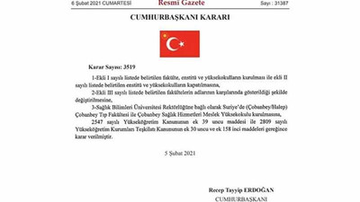 Erdoğan'dan Halep'e üniversite açma kararı