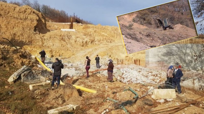 Kirazlıyayla'da maden şirketi ağaçları kesti, heyelan yaşanan bölgede dere toprak doldu