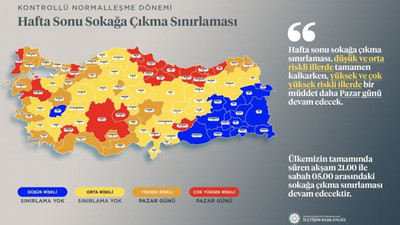 Türkiye'de 'normalleşme'nin 4 rengi: Bilim Kurulu il il risk haritasını belirledi