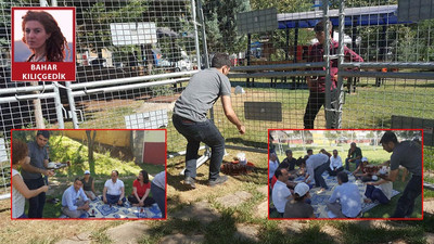 HDP'li vekillere bariyer altından çay ve su servisi