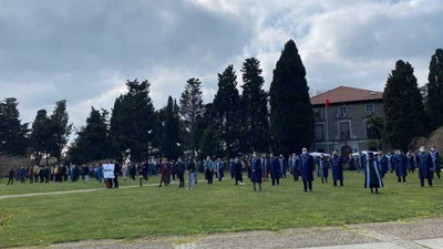 Boğaziçi eylemleri iki ayı geride bıraktı: Akademisyenler ve öğrenciler birlikte eylem yaptı