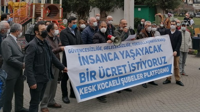 KESK üyeleri Kocaeli'den seslendi: Yüzde 3 maaş zammı ile yaşanmaz