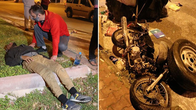 Kağıt toplayan Suriyeli genci dövüp motosikletinin üzerinden kamyonetle geçtiler, ardından ateşe verdiler