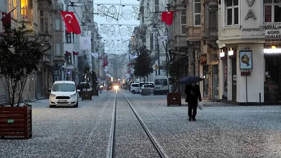 İstanbul'da Mart ayında kar ve dolu yağışı