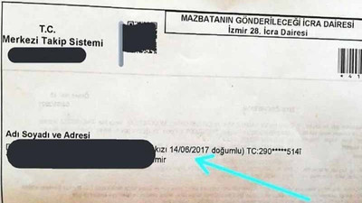 Ölen babanın su borcu, 3,5 yaşındaki kızından istendi