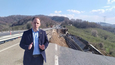 Çöken yolu inceleyen Yavuzyılmaz: ‘Duble yollar yapıyoruz’ diyen AKP'nin yüzünü kızartmalıdır