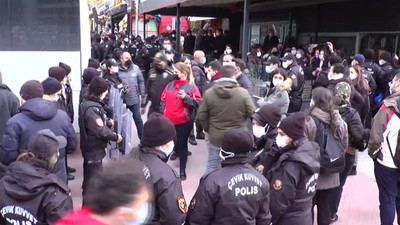 Ankara'da kadınlardan protesto