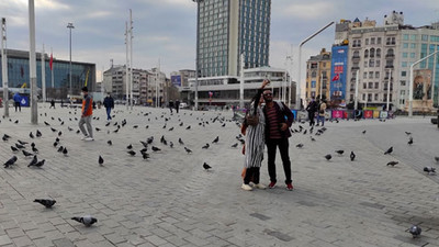 Taksim Meydanı turistlere kaldı