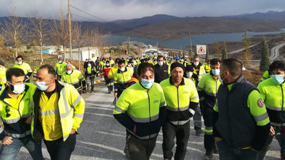 Erzincan ve Kayseri'de 1000 madenci iş bıraktı