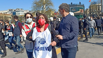 1 Mayıs İstanbul Bileşenleri'nin basın açıklamasına polis müdahalesi: 50'ye yakın kişi gözaltına alındı