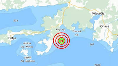 Muğla açıklarında deprem