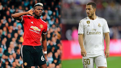 Manchester United'lı Pogba ile Real Madrid'li Hazard'ın takası iddiası