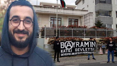 Anarşistler, Mammadov için Azerbaycan Konsolosluğu önünde eylem yaptı: Bayram'ın katili devlettir