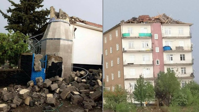 Ankara'daki fırtınada minareler yıkıldı, çatılar uçtu