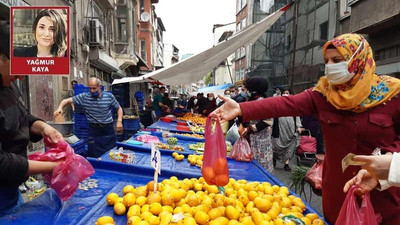 Yoksulluğun yalın hali semt pazarları: Pembe poşetlerde yarım kilo yiyecekler