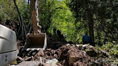 Cengiz İnşaat'ın girdiği İkizdere'de heyelan