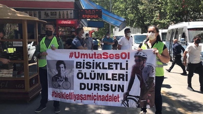 Bisiklet sporcusu Umut Gündüz için 'adalet nöbeti' eylemi