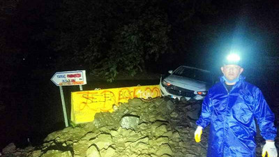 Tekirdağ'da şiddetli yağış nedeniyle heyelan meydana geldi