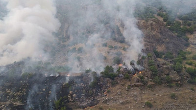 Hakkari'de askerlerin ateş açması sonucunda yangın çıktı