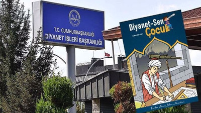 Diyanet-Sen'in çocuk dergisinde kafa kesme resimleri