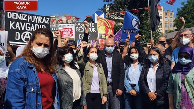 Şişhane Meydanı'nda polis ablukasına rağmen HDP'ye saldırı protestosu