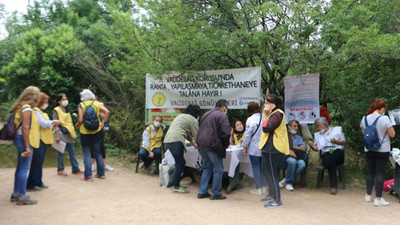 Validebağ Korusu'nda nöbet eylemi başladı