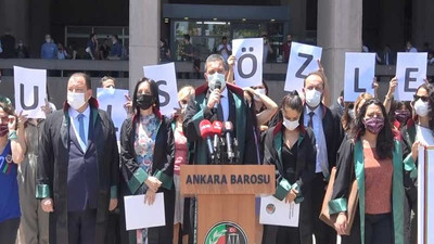 Ankara Barosu avukatlarından İstanbul Sözleşmesi eylemi