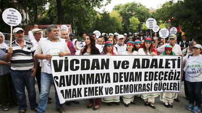 Ankara'da Vicdan ve Adalet Nöbeti'ne destek eylemi