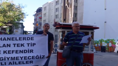 TAYAD'lı ailelerden tek tip karşı eylem