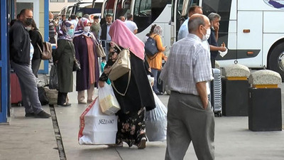 Bayram dönüşü otogarlarda yoğunluk oluştu