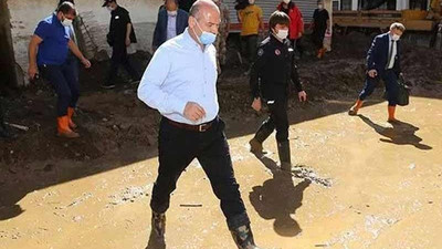 Sel felaketi sonrası Artvin'e giden Süleyman Soylu: Sigorta şirketlerine teşekkür ediyoruz