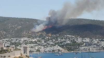 Bodrum'da bir yangın daha