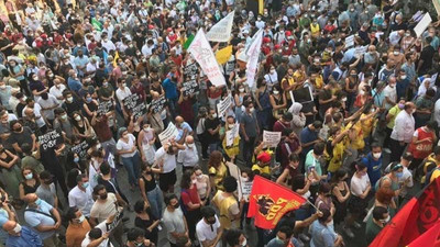 Irkçı katliam engellere rağmen Taksim'de protesto edildi: Faşizme karşı omuz omuza