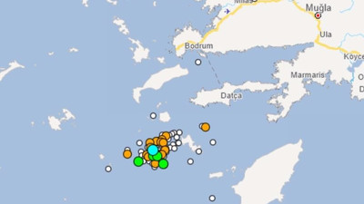 AFAD: Datça'da son 12 saatte 131 deprem meydana geldi