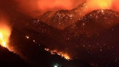 Muğla Yatağan'da çıkan yangın Çine'ye sıçradı: Alevler evlere kadar yaklaştı