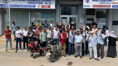 DEDAŞ önünde yüksek fatura protestosu