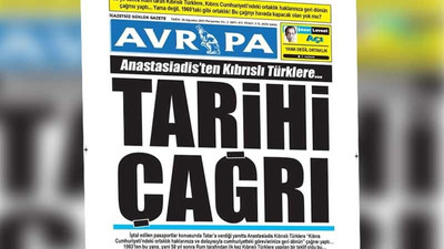 Avrupa gazetesinden Kıbrıs için 'tarihi çağrı' maşeti