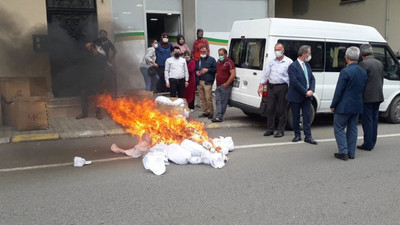 Trabzon'da MHP'li başkan 'Kürdistan şapkası' diye fabrikayı basıp malları yaktı