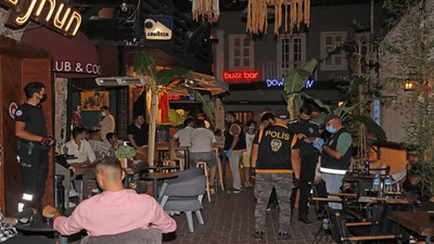 Polis mekanları denetleyip, müziği kapattırdı