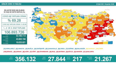 Koronavirüs nedeniyle 217 kişi hayatını kaybetti