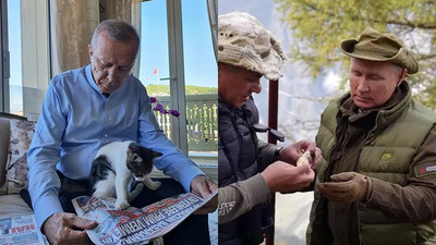 Soçi görüşmesi öncesi Erdoğan ve Putin'den iki farklı fotoğraf