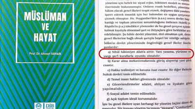 Diyanet'in bastırdığı kitap: Yasama, yürütme ve yargı Şeri kurallara uygun olmalı