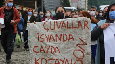 Çay üreticilerine protestoya katıldıkları için 3 bin 400 lira para cezası