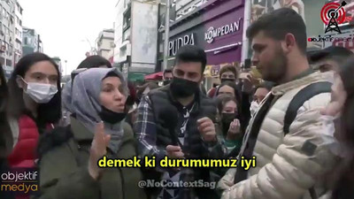 AKP'yi savunan kadın: Kafeye gidebiliyorsak demek ki durumumuz iyi