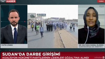 TRT'ye bağlanan Sudanlı akademisyen: Sudan'da darbe yok, Batı'nın köleleri devre dışı bırakıldı