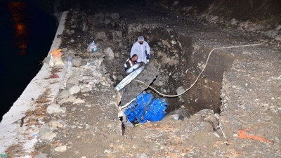 Samsun'da bir anda yol çöktü, traktörü yuttu: 2 ölü, 1 çocuk yaralı